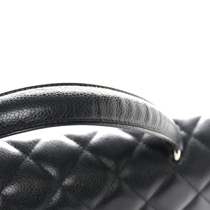 Chanel Caviar Quilted Jumbo Kelly Flap Bag Black 12 of 14