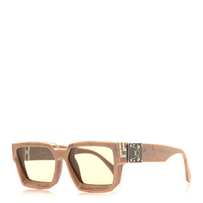 Louis Vuitton Acetate 1.1 Millionaires Sunglasses Z1336E Camel Marble 1 of 6
