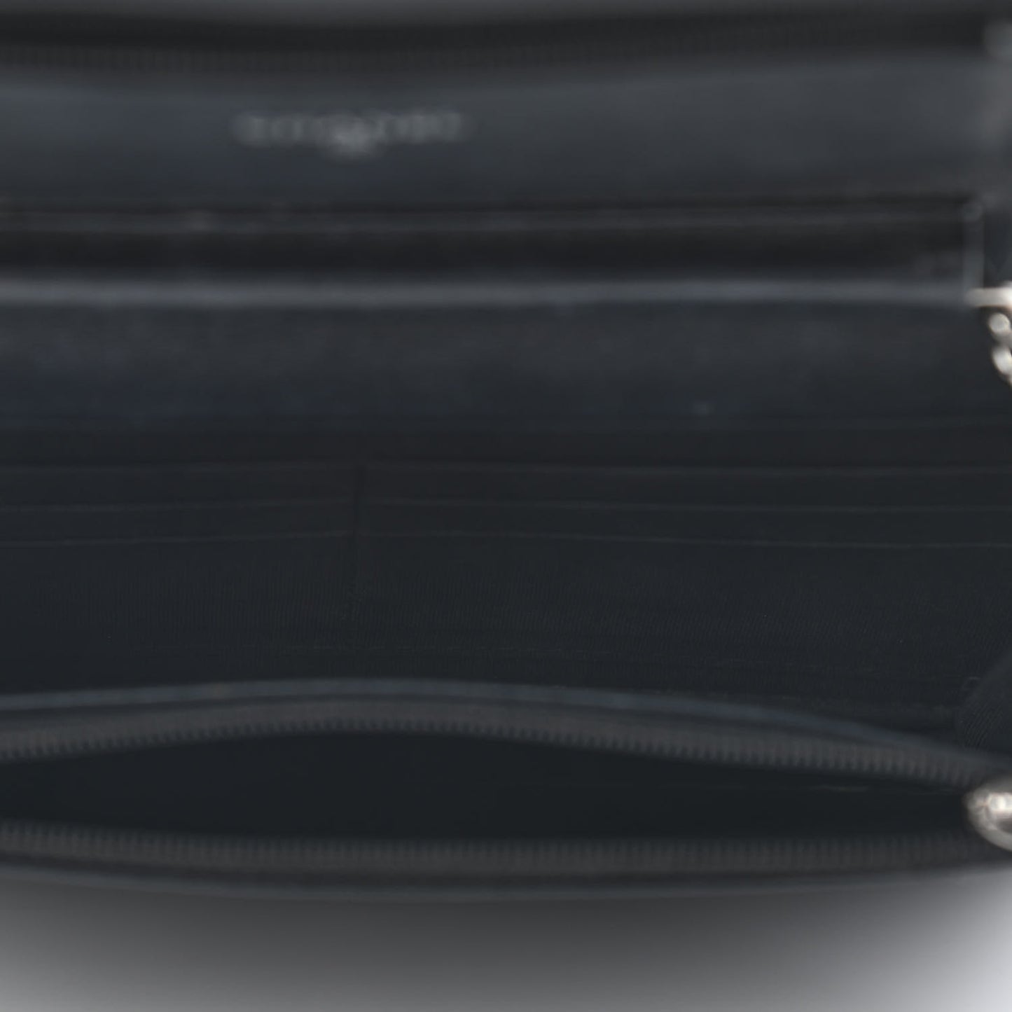 Glazed Calfskin Boy Wallet On Chain WOC Black