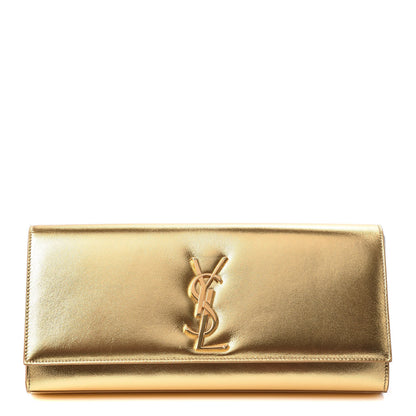 Saint Laurent Metallic Calfskin Monogram Cassandre Clutch Ciad 1 of 10