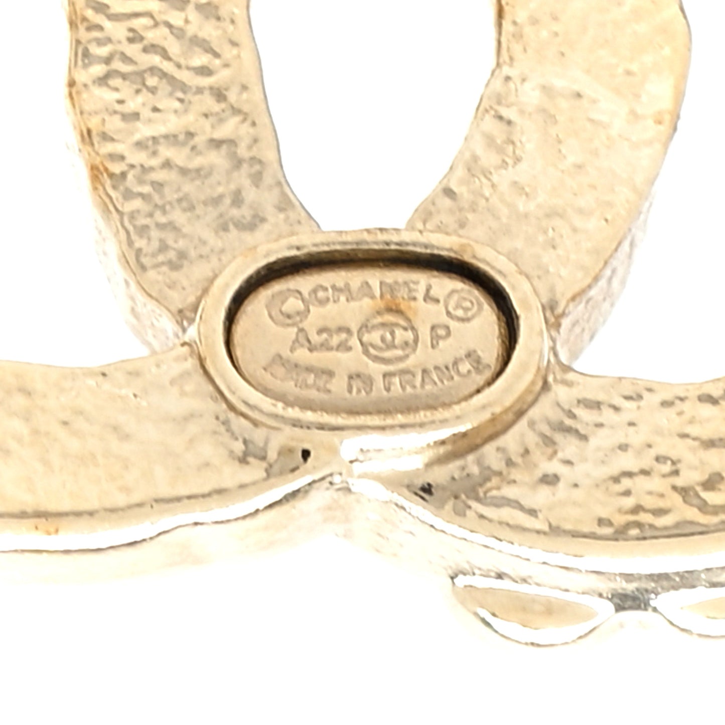 Crystal CC Earrings Gold