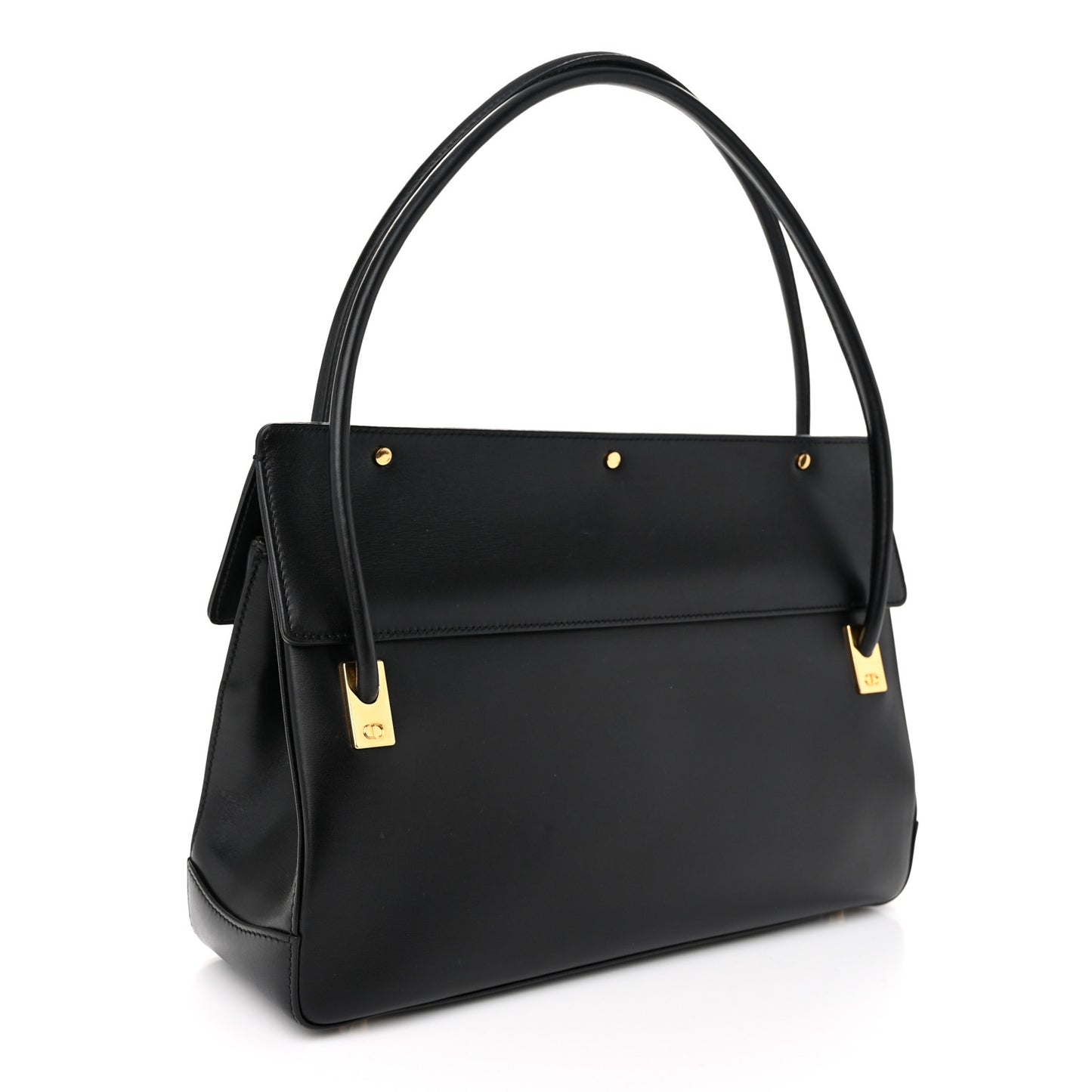 Smooth Calfskin Parisienne Bag Black