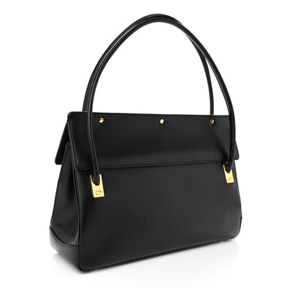 Christian Dior Smooth Calfskin Parisienne Bag Black 3 of 10