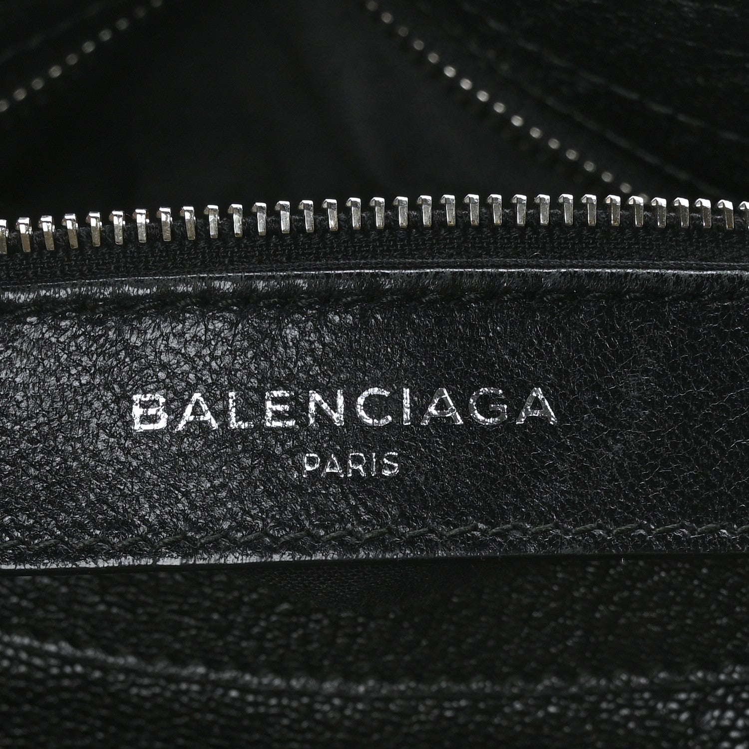 Balenciaga Chevre Silver Metallic Edge Hardware Velo Black 7 of 11
