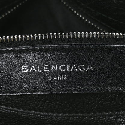 Balenciaga Chevre Silver Metallic Edge Hardware Velo Black 7 of 11
