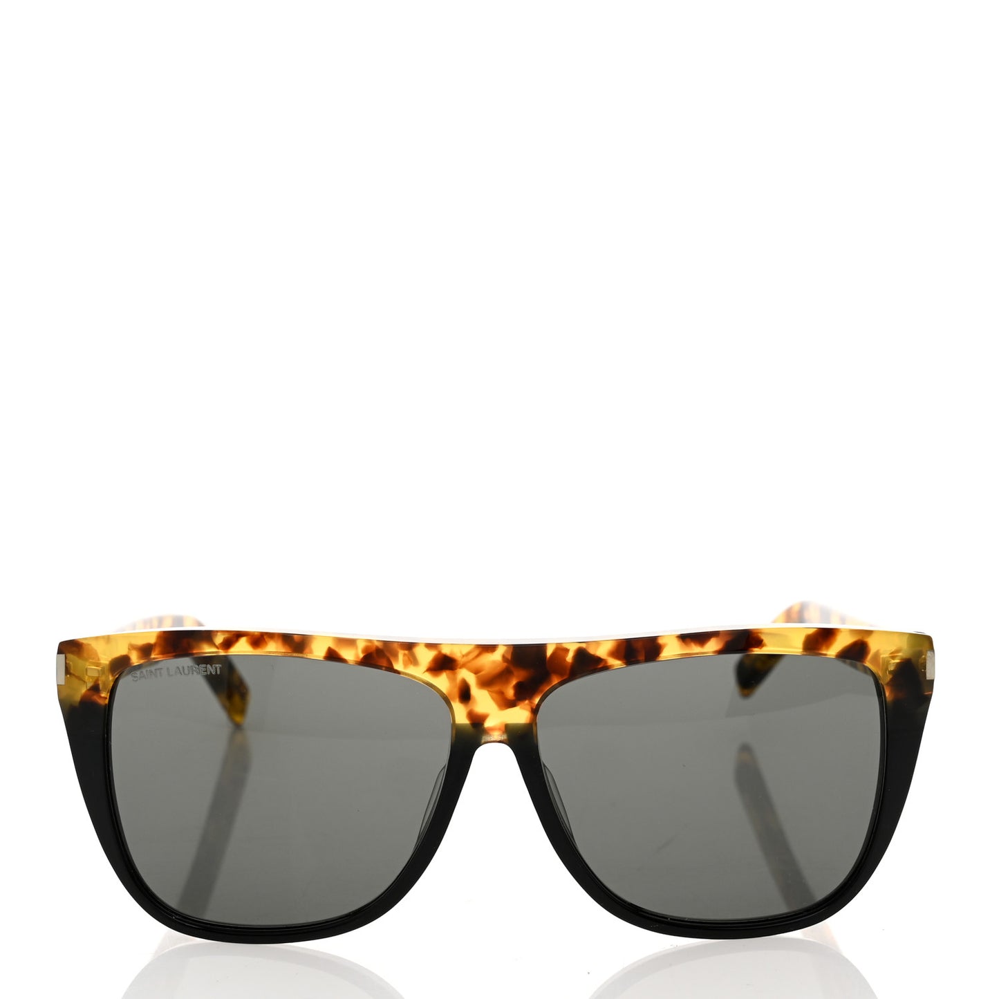 Acetate Flat Top Sunglasses SL1 Tortoise Black