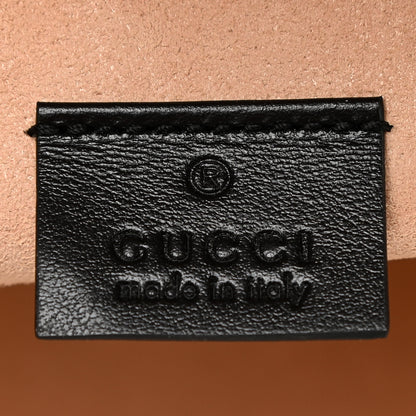 Gucci Calfskin Matelasse Mini GG Marmont Round Backpack Black 6 of 11