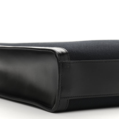 Celine Canvas Calfskin Small Vertical Cabas Black 9 of 12