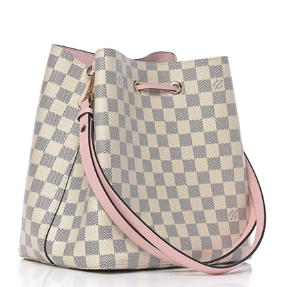 Louis Vuitton Damier Azur Neonoe MM Eau De Rose 3 of 11