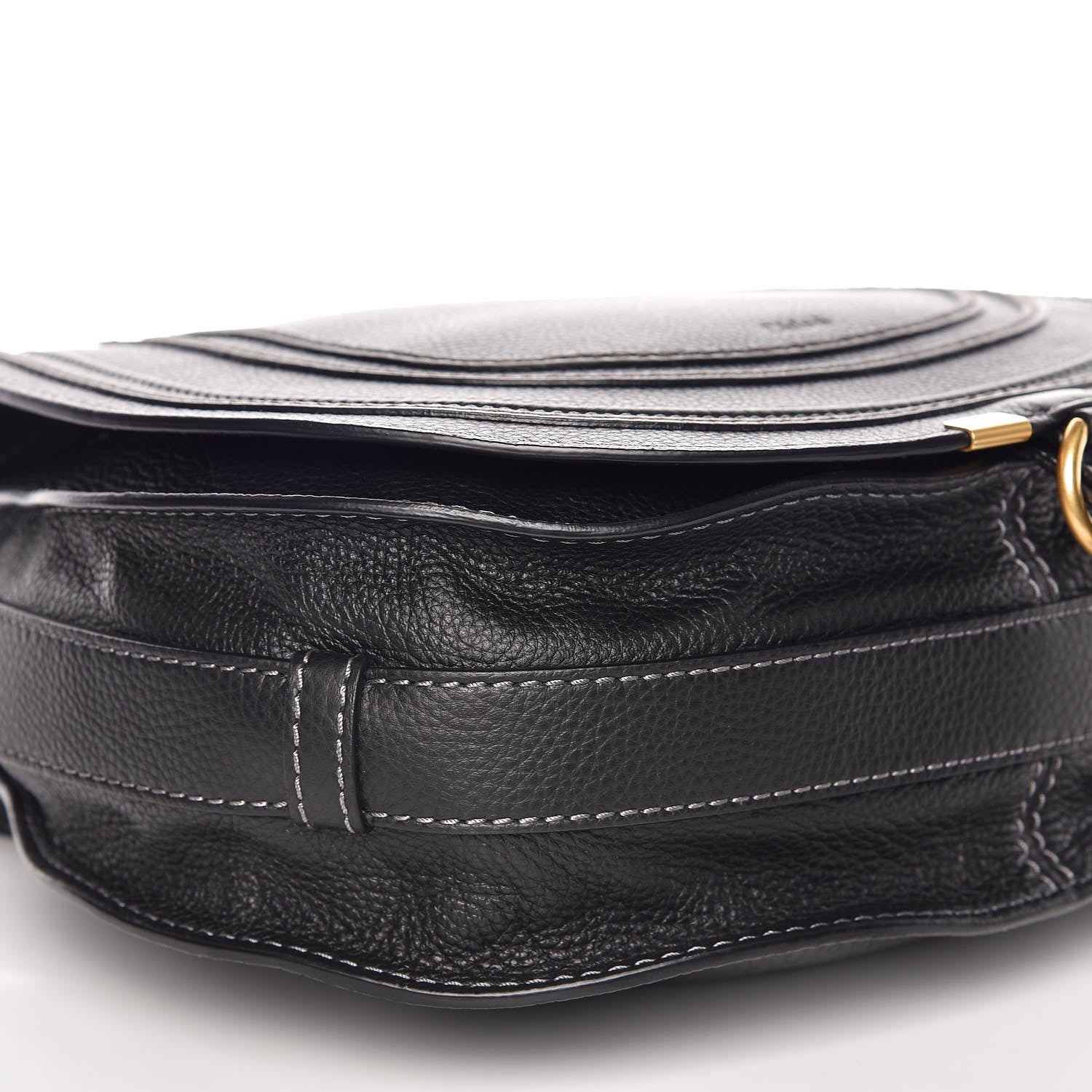 Chloe Calfskin Medium Marcie Round Crossbody Bag Black 5 of 9