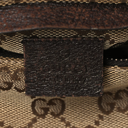 Gucci GG Monogram Double Pocket Belt Bag Dark Brown 7 of 11