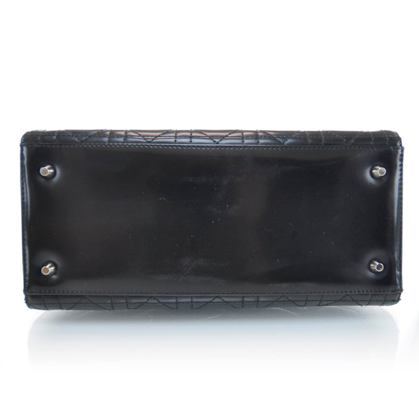 Patent Cannage Medium Lady Dior Black