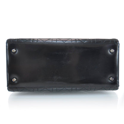 Christian Dior Patent Cannage Medium Lady Dior Black 5 of 11