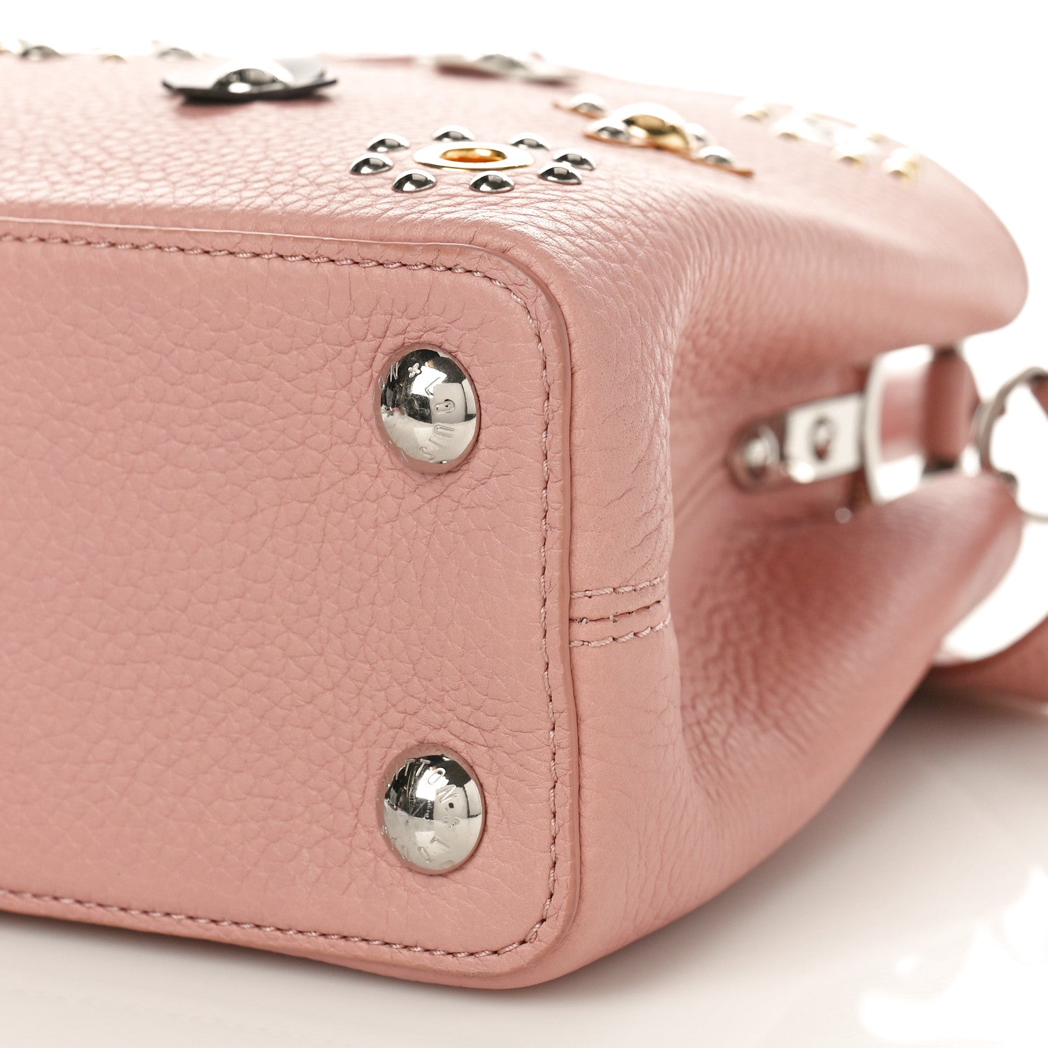 Louis Vuitton Taurillon Mechanical Flowers Capucines BB Magnolia 9 of 9
