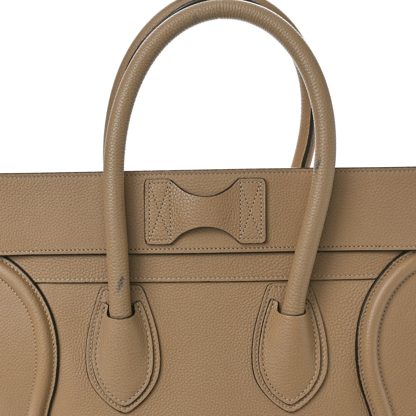 Drummed Calfskin Mini Luggage Dune