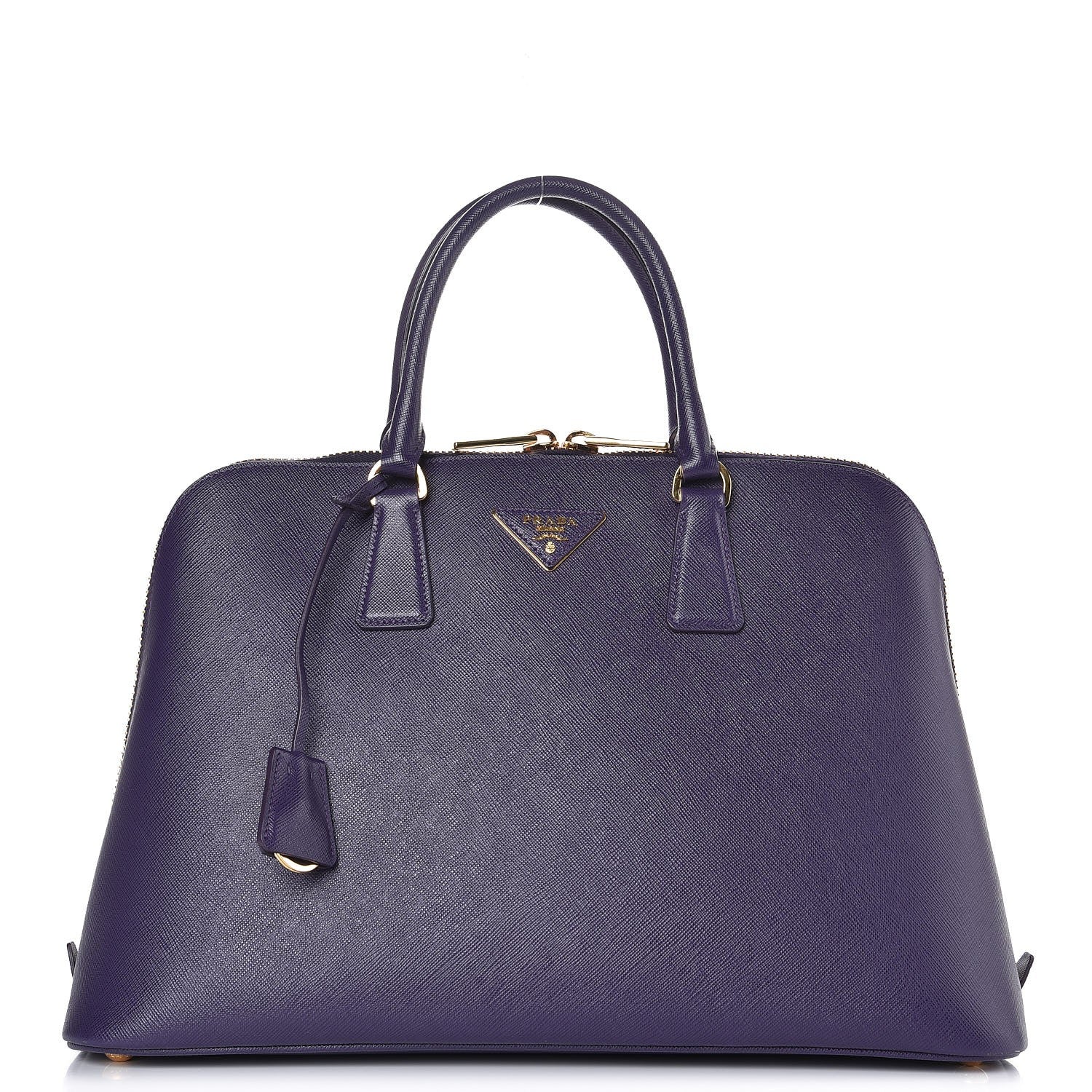 Prada Saffiano Lux Large Promenade Tote Viola 1 of 8