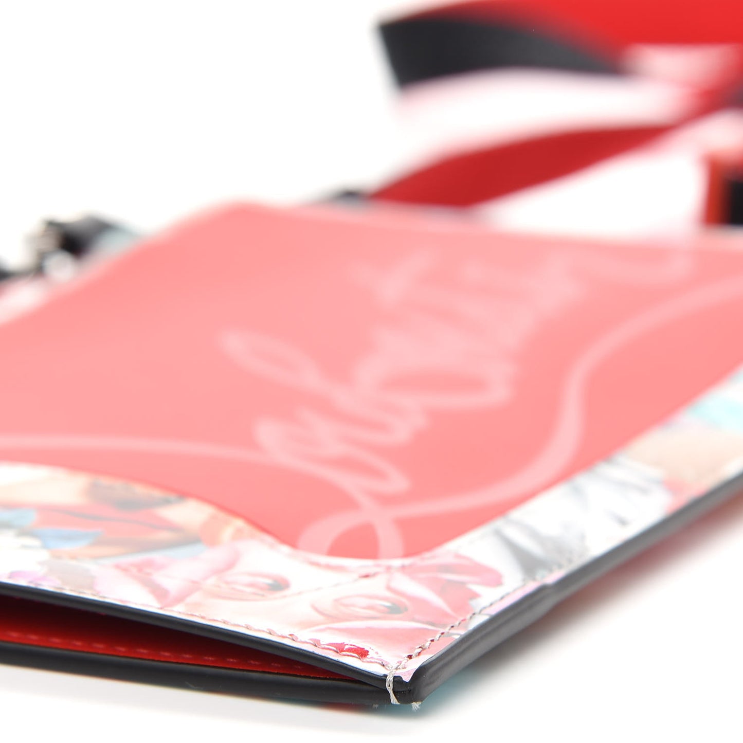 Calfskin Patent Sneakers Sole Printed Loubilab Clutch Loubi Multicolor
