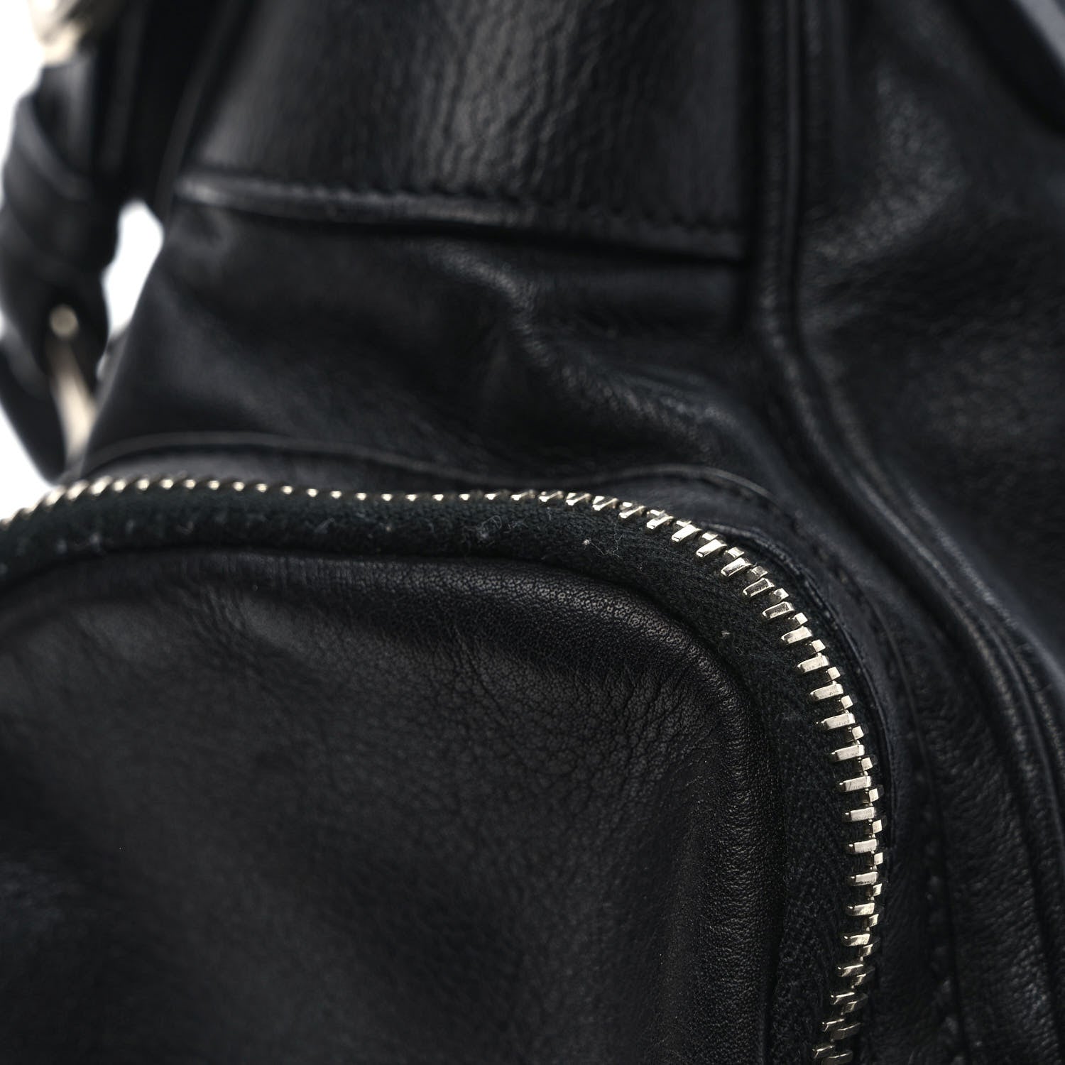 Prada Cervo Antik Easy A Foldover Pushlock Flap Shoulder Bag Black 12 of 14