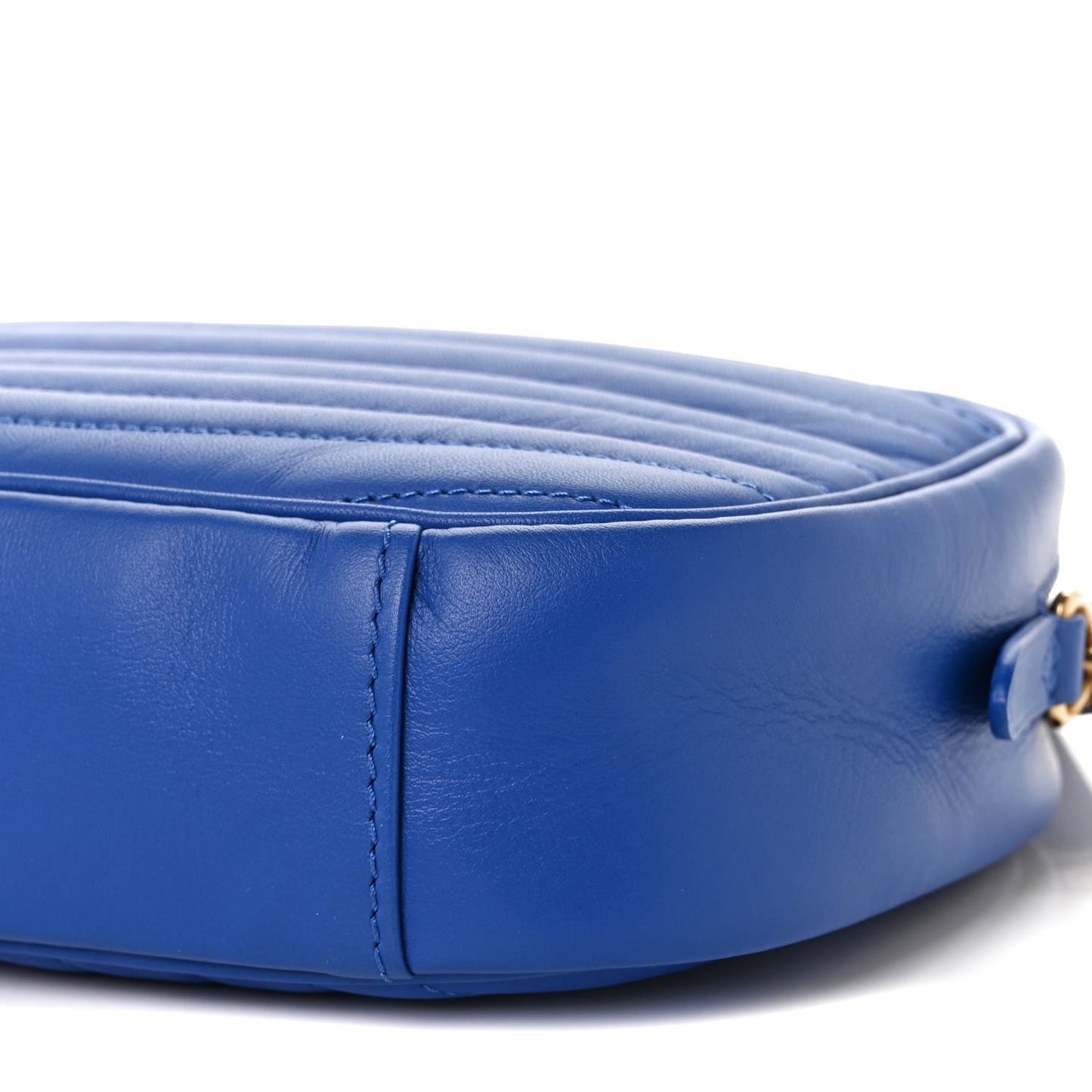 Calfskin New Wave Camera Bag Bleu Neon