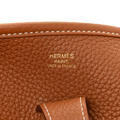 Hermes Taurillon Clemence Evelyne III GM Gold 6 of 12