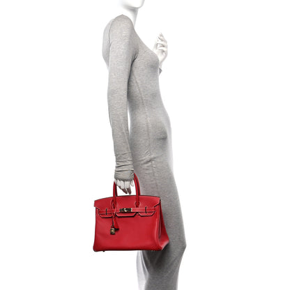 Hermes Epsom Candy Birkin 30 Rouge Casaque Bleu Thalassa 2 of 10