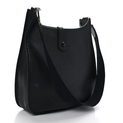 Hermes Taurillon Clemence Evelyne III GM Black 3 of 12