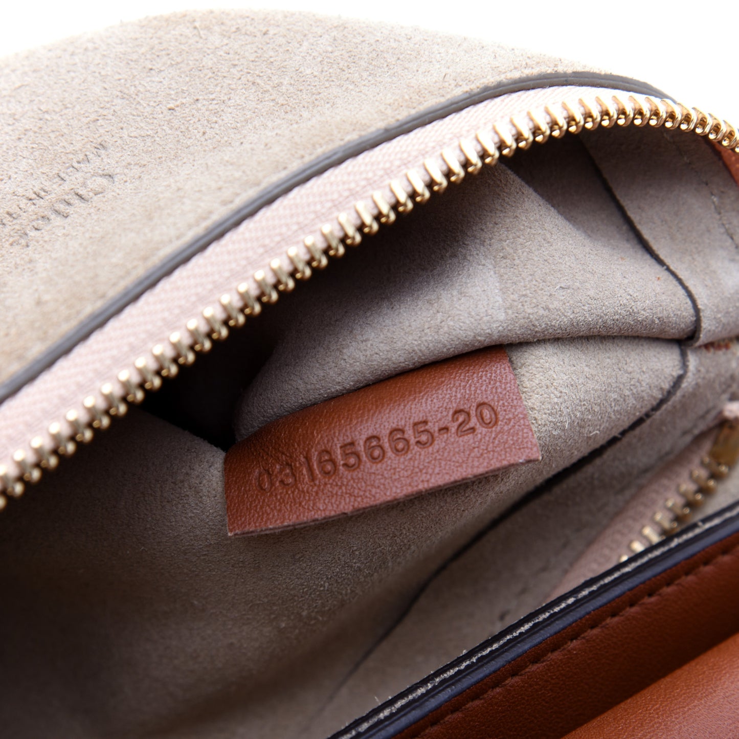 Suede Calfskin Medium Faye Shoulder Bag Tobacco