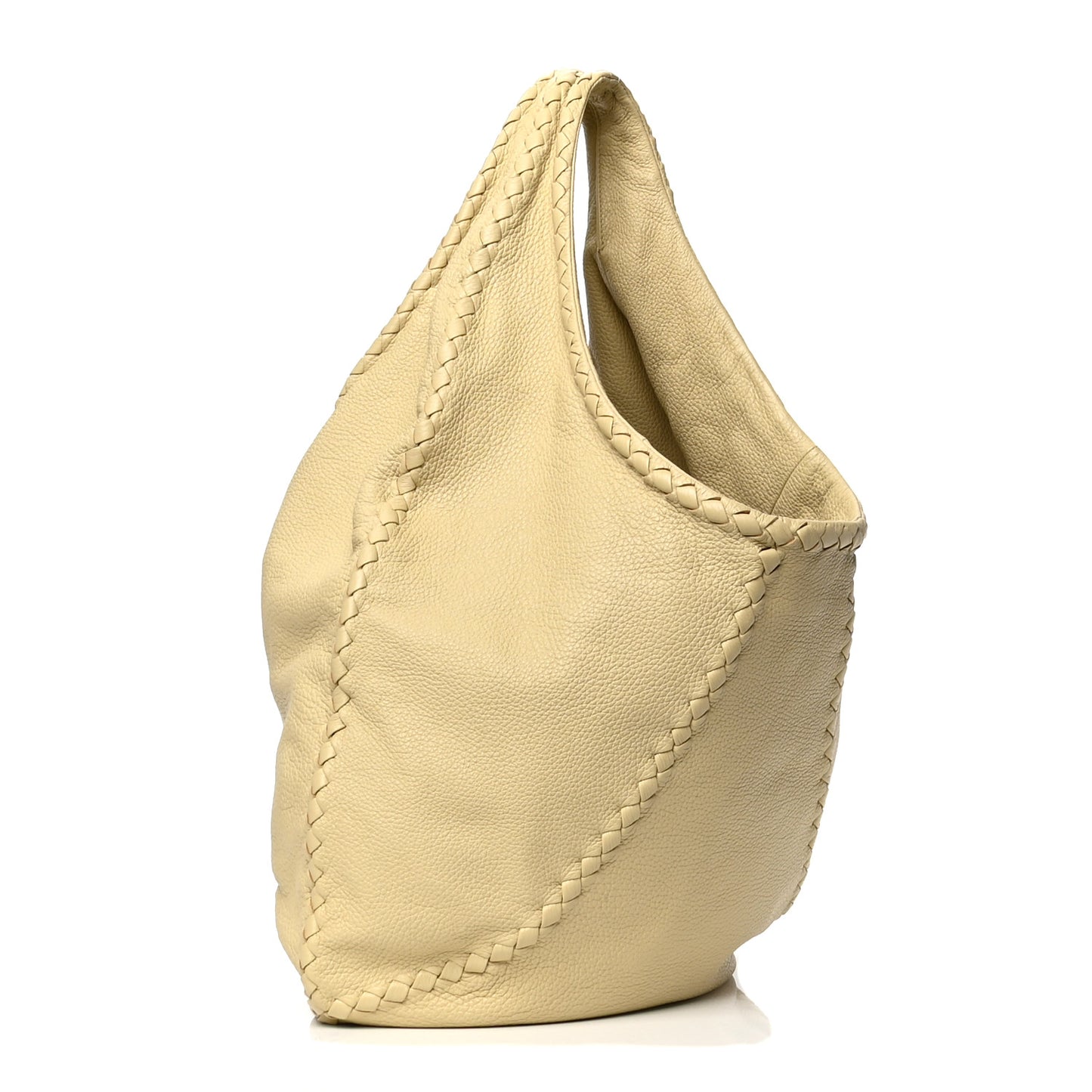 Cervo Deerskin Large Hobo Light Yellow