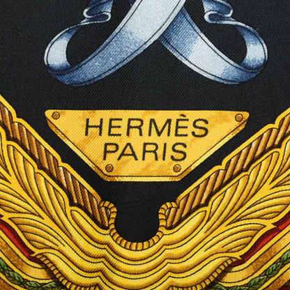 Hermes Silk Les Parures Du Vent Scarf 90 Black 4 of 6