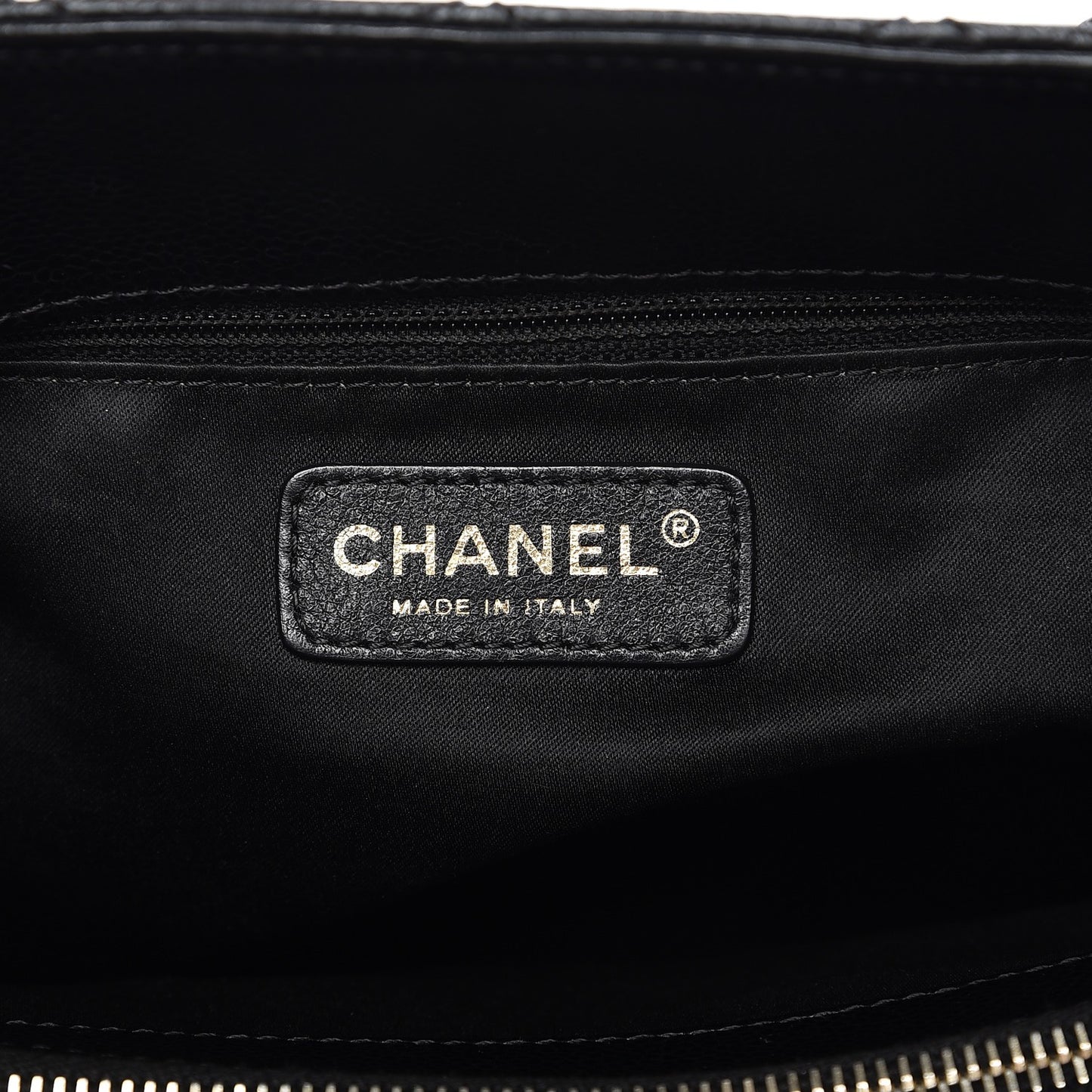 Caviar Quilted Grand Shopping Tote GST Black