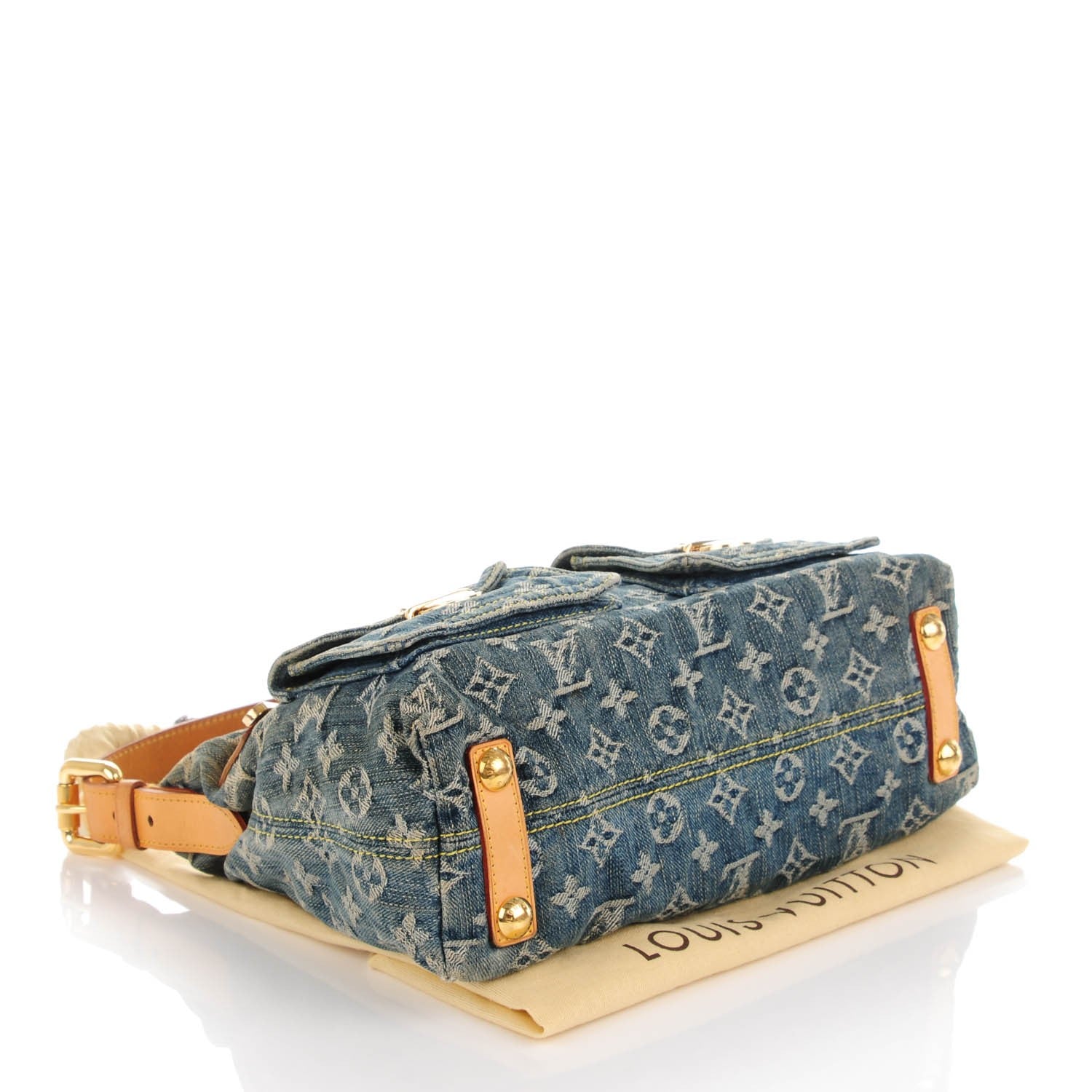 Louis Vuitton Monogram Denim Baggy PM Blue 4 of 9
