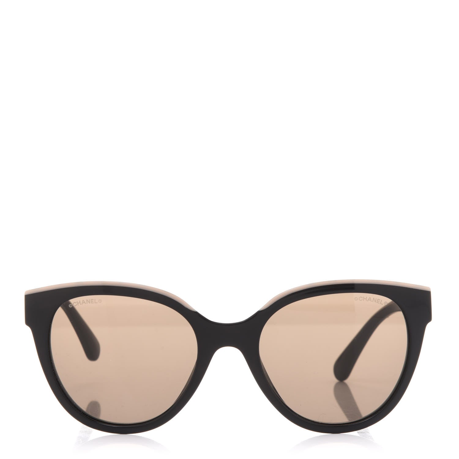 Chanel Acetate CC Butterfly Sunglasses 5414 Black Beige 2 of 9