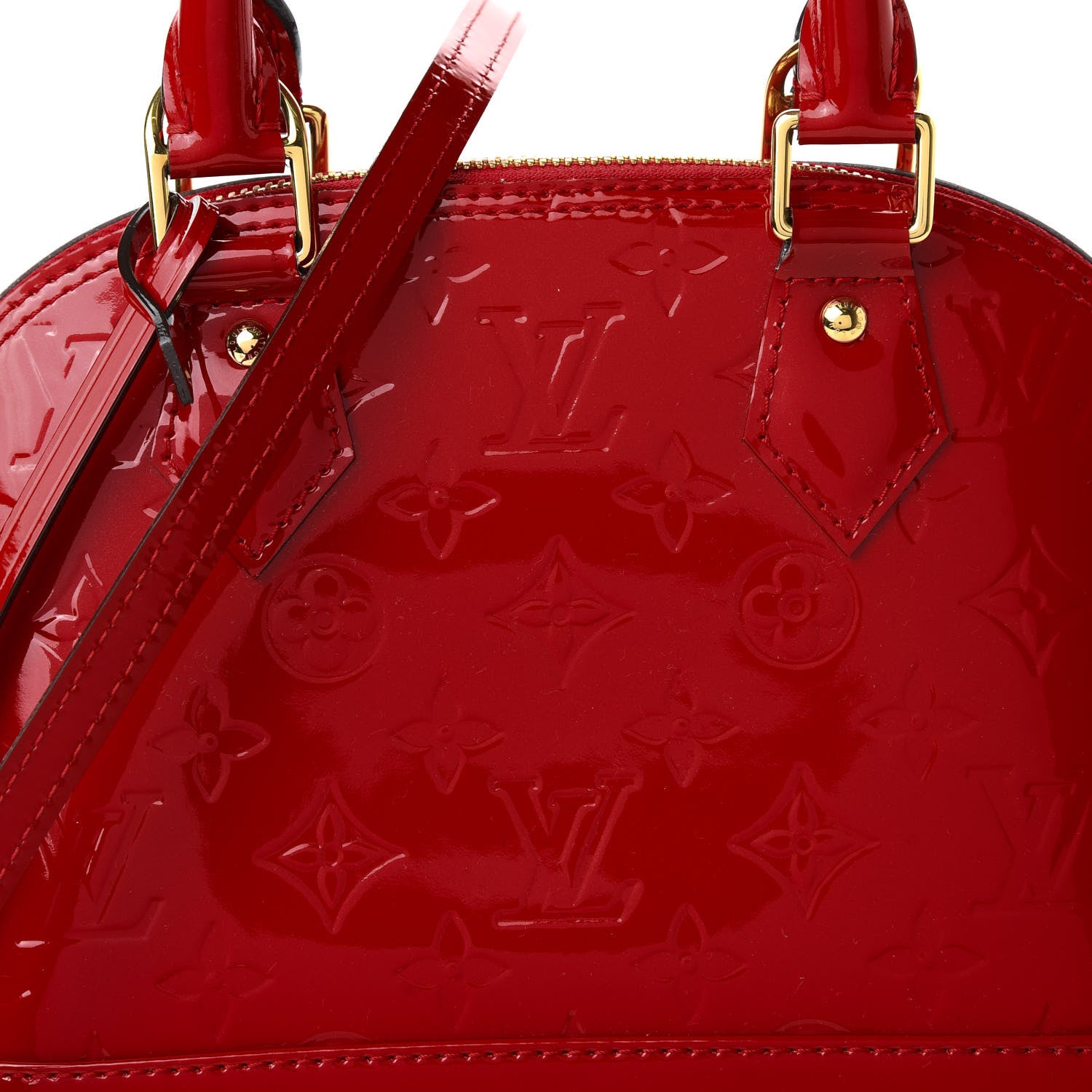 Louis Vuitton Vernis Alma BB Cherry 9 of 10