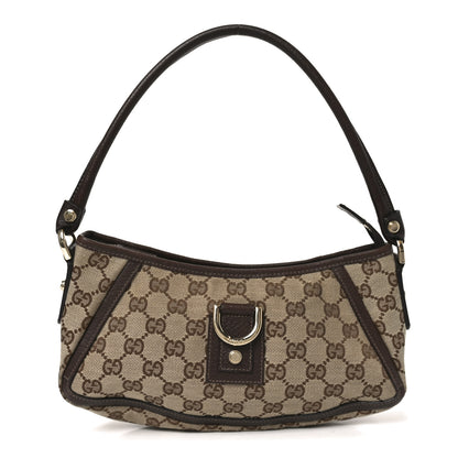 Gucci Monogram D Ring Abbey Pochette Brown 1 of 10