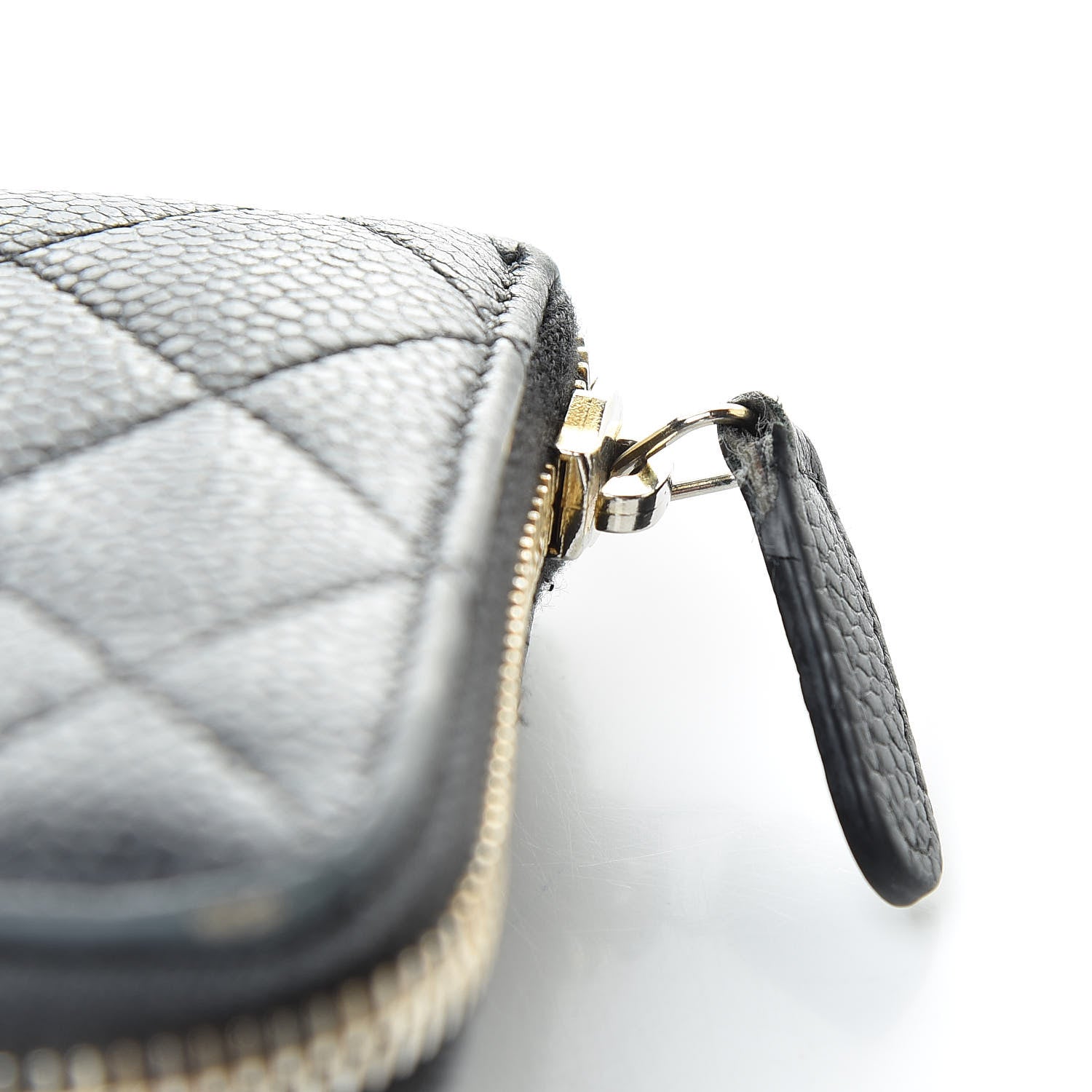 Chanel Caviar Quilted Large Gusset Zip Around Wallet Black 16 of 16