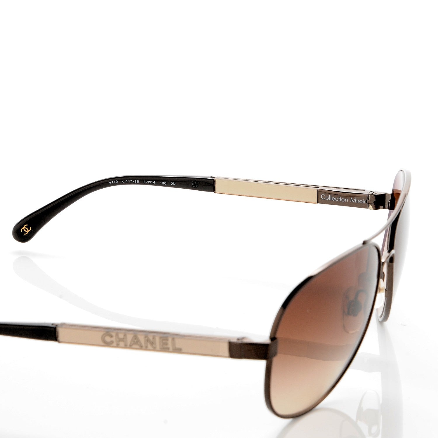 Chanel Aviator Sunglasses 4179 Dark Brown 6 of 9