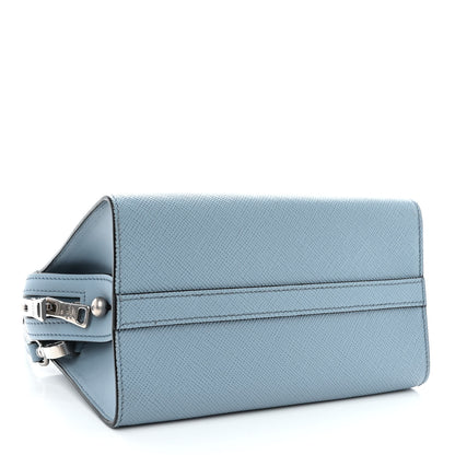 Prada Saffiano Cuir Calfskin Mini Monochrome Top Handle Tote Astrale 4 of 11