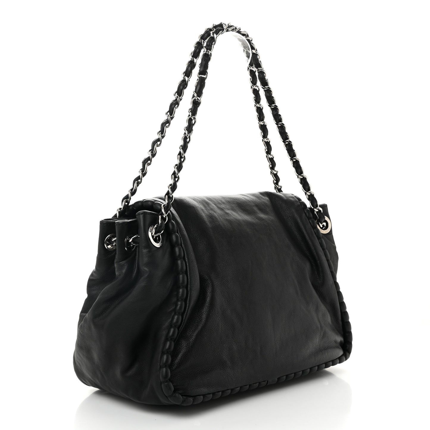 Calfskin Medium On the Bund Flap Black