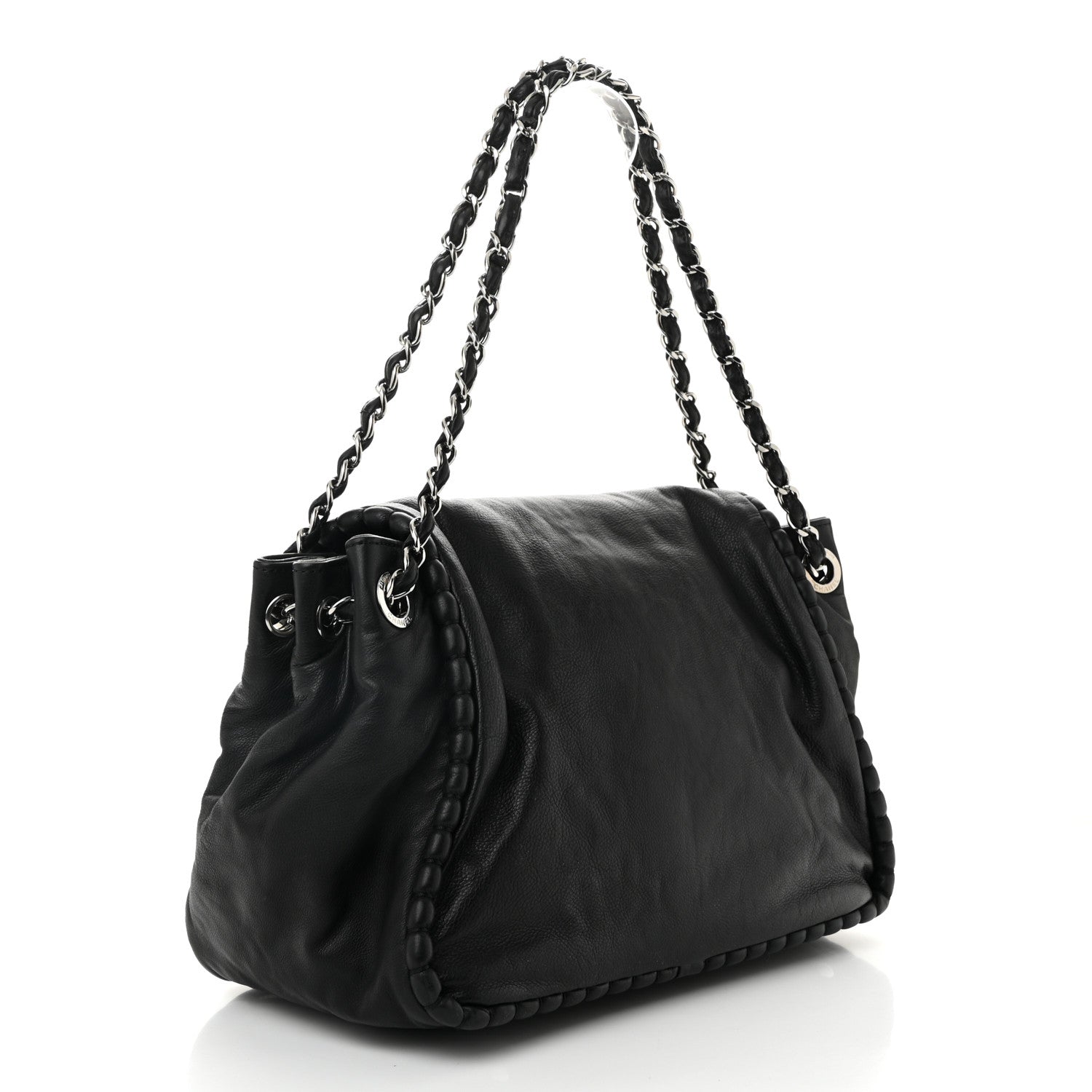 Chanel Calfskin Medium On the Bund Flap Black 3 of 10
