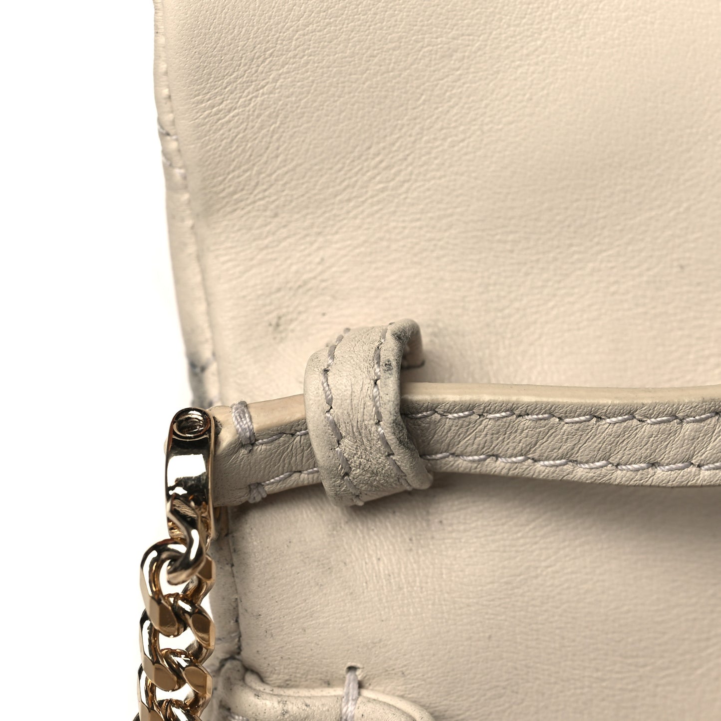 Calfskin Matelasse Serpenti Cabochon Shoulder Bag White