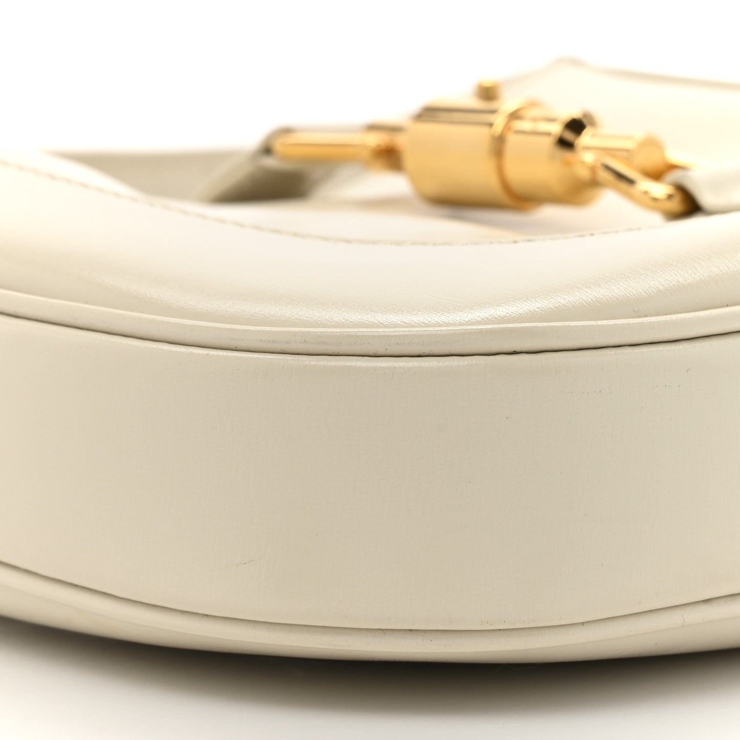 Boarded Dyana Lux Calfskin Small Jackie 1961 Hobo Mystic White