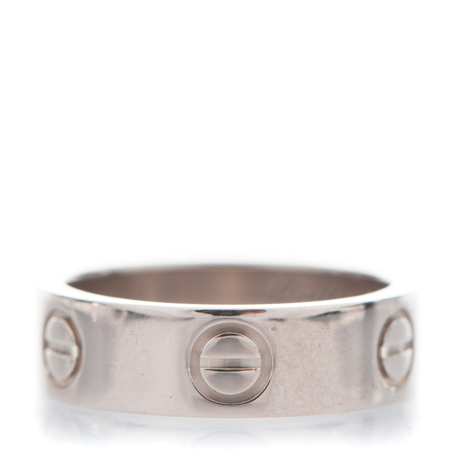 18K White Gold 5.5mm LOVE Ring 51 5.75