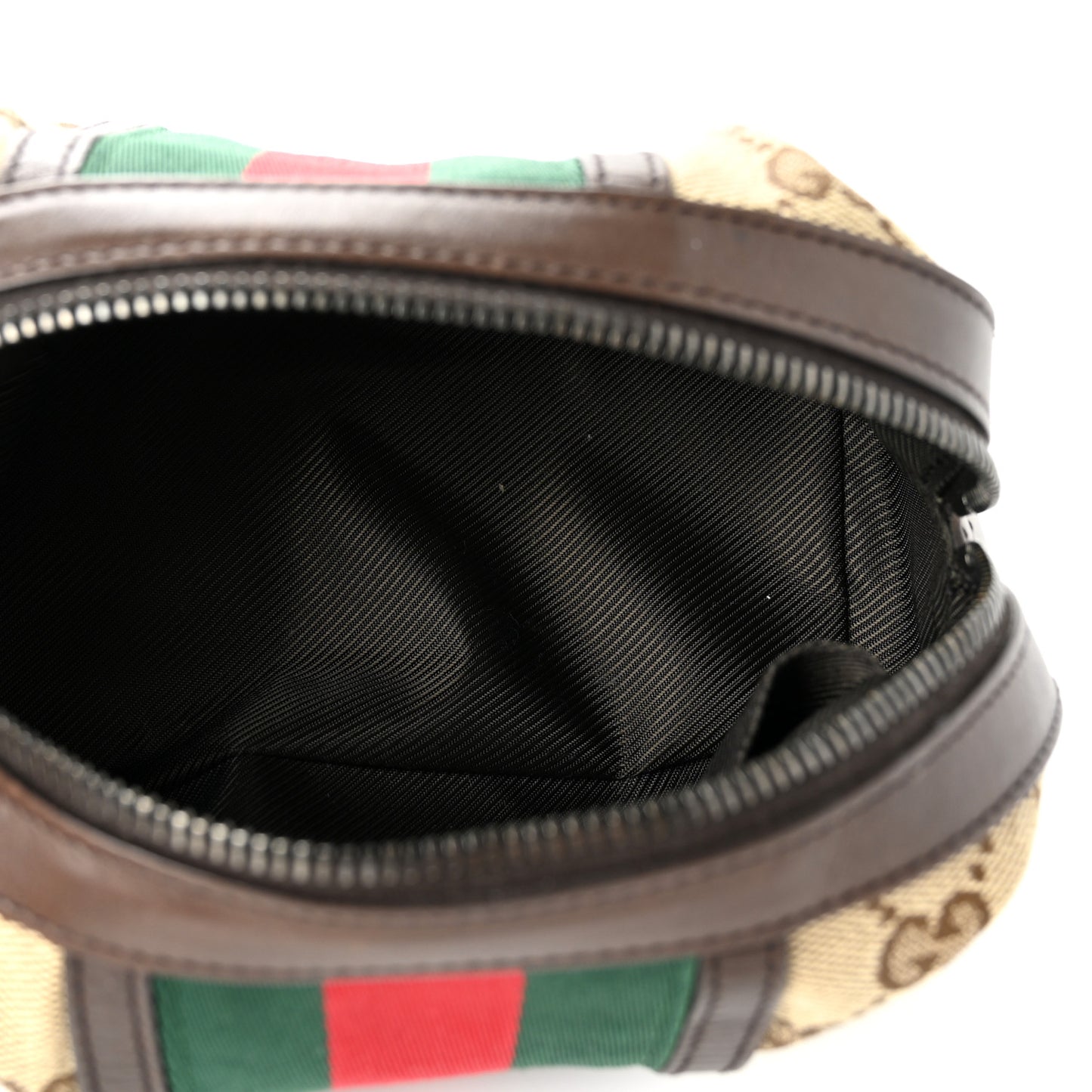 Monogram Web Small Cosmetic Case Dark Brown