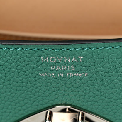 Moynat Taurillon Blush Calfskin Gabby BB Turquoise 6 of 12