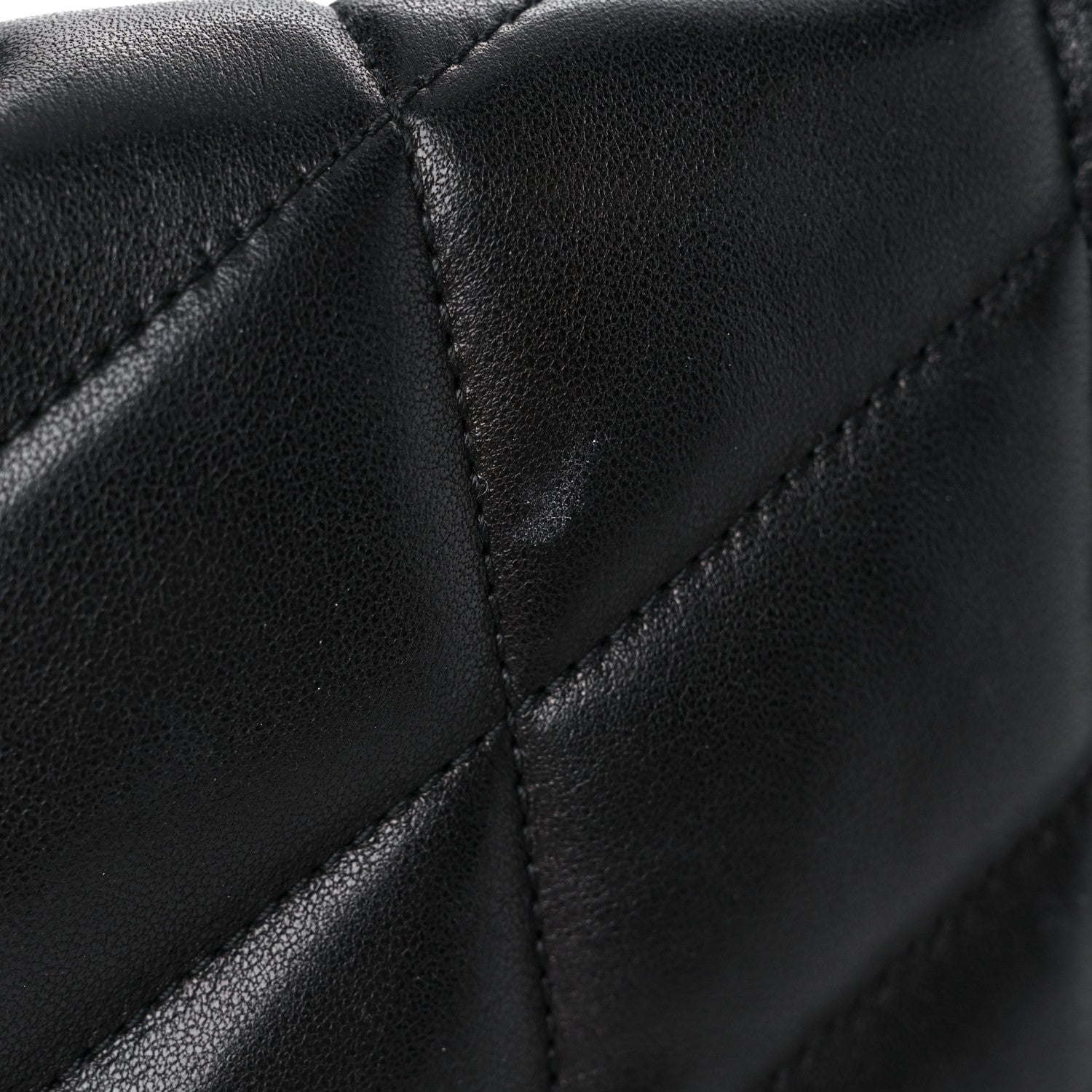 Saint Laurent Lambskin Quilted Toy Loulou Puffer Monogram Chain Satchel Black 11 of 11