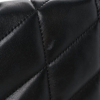 Saint Laurent Lambskin Quilted Toy Loulou Puffer Monogram Chain Satchel Black 11 of 11