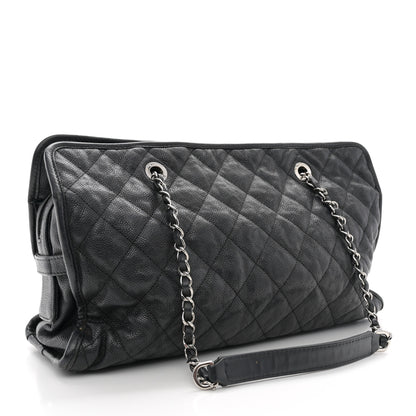 Chanel Caviar Quilted French Riviera Tote Black 3 of 20