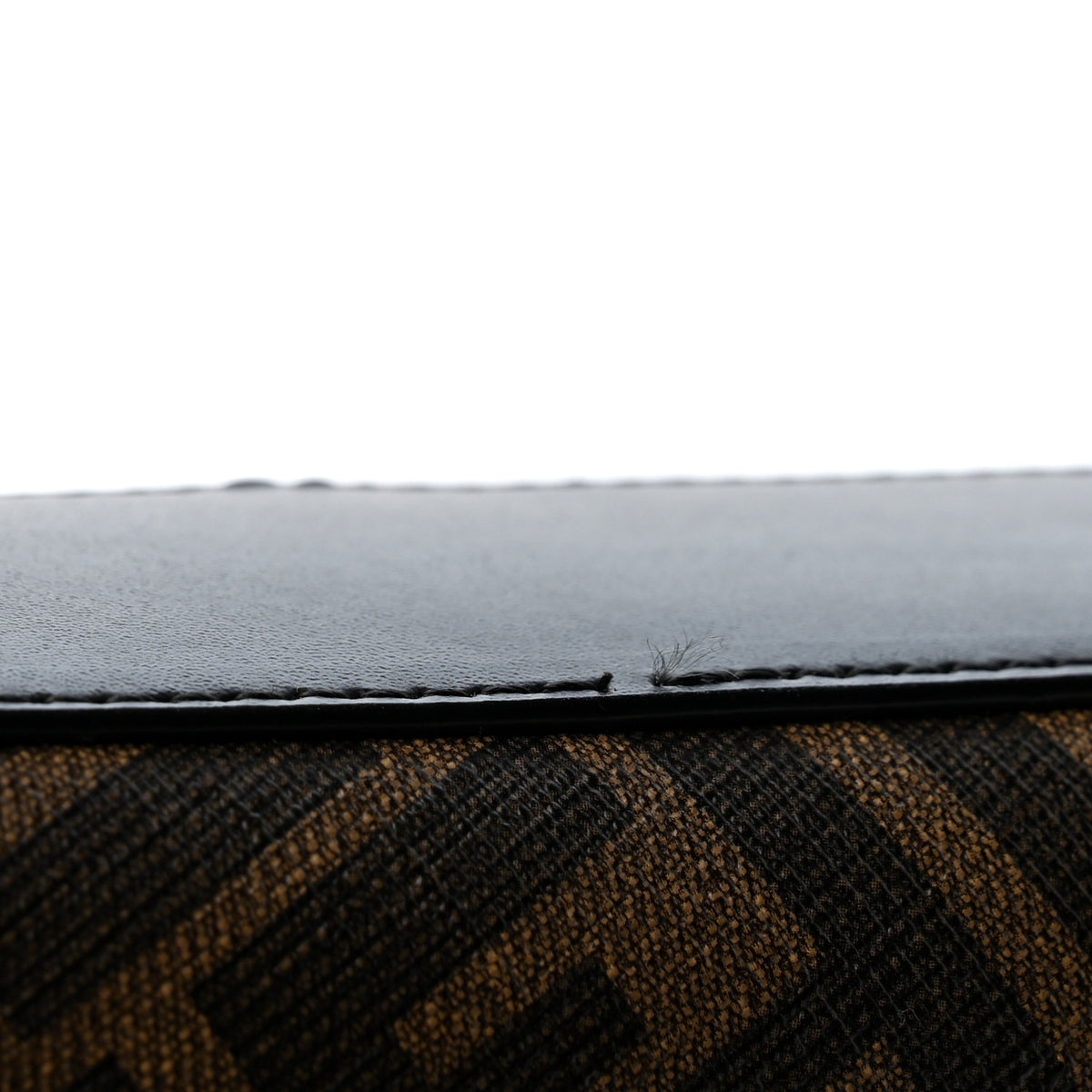 Glazed Fabric Vitello Liberty FF 1974 Diagonal Medium Camera Case Tobacco Moresco Black