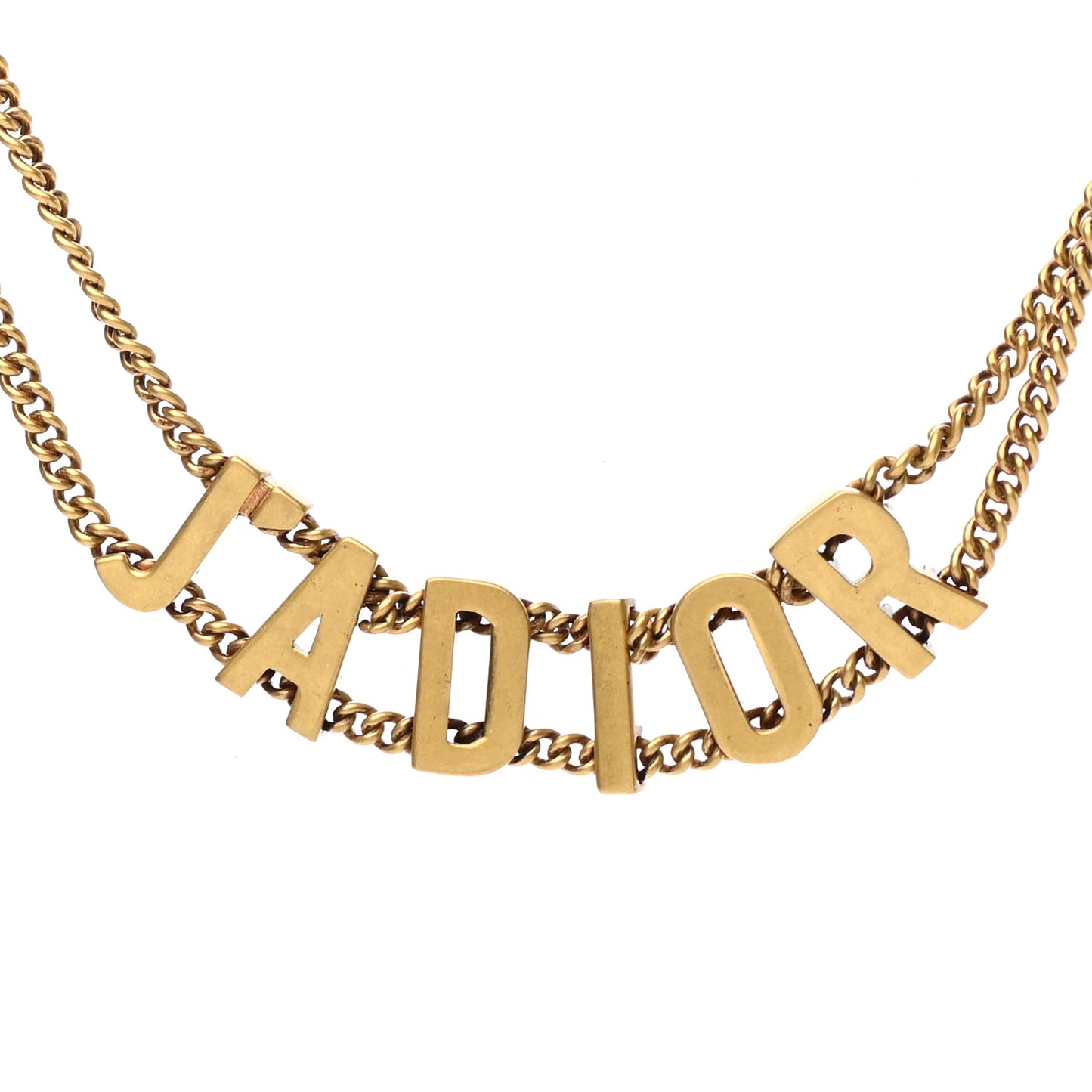 Metal J'Adior Choker Necklace Aged Gold