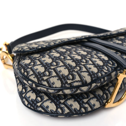 Christian Dior Oblique Saddle Bag Blue 8 of 8